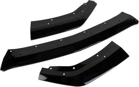 Front Bumper Lip - for Mustang GT EcoBoost 2024 2025, 3-Piece Front Lip Spoiler Air Chin Body Splitter, Not for Dark Horse (Bright Black) in Saudi Arabia