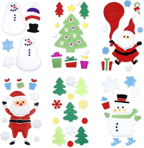 ملصقات نافذة هلامية للهالوين (6 ورقات)، ملصقات جيلي كبيرة لتزيين حفلات اليقطين الخفافيش العنكبوت، خدعة أو علاج، ملصقات منزلية من الجل in Kuwait