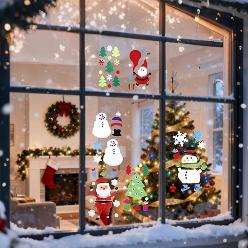 ملصقات نافذة هلامية للهالوين (6 ورقات)، ملصقات جيلي كبيرة لتزيين حفلات اليقطين الخفافيش العنكبوت، خدعة أو علاج، ملصقات منزلية من الجل in Kuwait