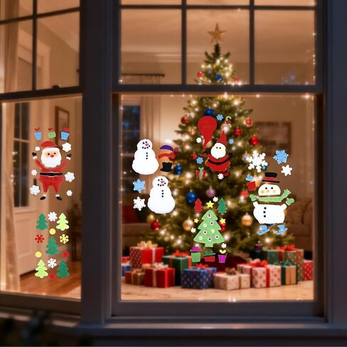 ملصقات نافذة هلامية للهالوين (6 ورقات)، ملصقات جيلي كبيرة لتزيين حفلات اليقطين الخفافيش العنكبوت، خدعة أو علاج، ملصقات منزلية من الجل in Kuwait