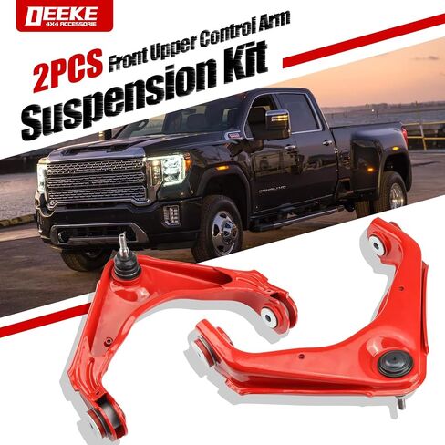 طقم تعليق أمامي 12 قطعة لسيارة Chevy Silverado GMC Sierra 2500HD 3500HD، Suburban، Avalanche، XL Yukon، مع أذرع تحكم، مفاصل كروية، قضبان ربط، وصلات شريط Sway، Pitman & Idler Arms K620054 (12 قطعة) in Saudi Arabia
