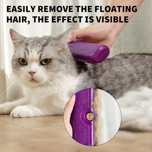 Deseshedding Dog Brush and Grooming Tool - مشط مزيل الشعر للحيوانات الأليفة للتسلق ، والنظيف السهل ، والفعال للشعر القصير والطويل ، وفرشاة الأليفة المحترفة للكلاب والقطط in Kuwait