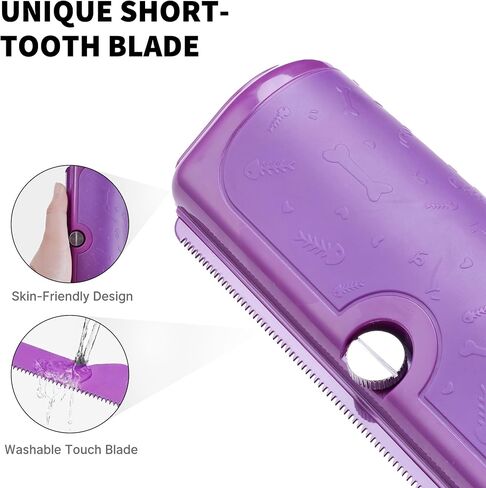 Deseshedding Dog Brush and Grooming Tool - مشط مزيل الشعر للحيوانات الأليفة للتسلق ، والنظيف السهل ، والفعال للشعر القصير والطويل ، وفرشاة الأليفة المحترفة للكلاب والقطط in Kuwait