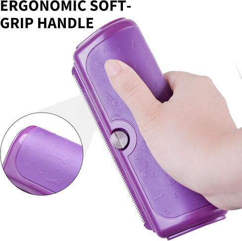 Deseshedding Dog Brush and Grooming Tool - مشط مزيل الشعر للحيوانات الأليفة للتسلق ، والنظيف السهل ، والفعال للشعر القصير والطويل ، وفرشاة الأليفة المحترفة للكلاب والقطط in Kuwait
