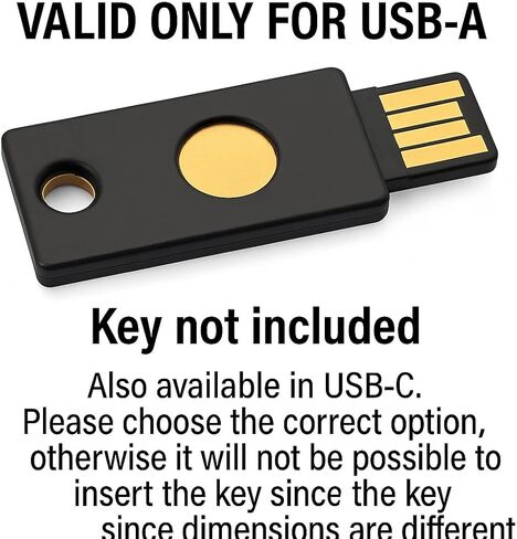 قضية ل yubikey 5 NFC CASE | حالة ل yubikey NFC FIDO | حالة وقائية لـ Yubikey USB-A أو USB-C Case | تغطية Yubico (USB-C ، الباستيل الوردي) in Kuwait