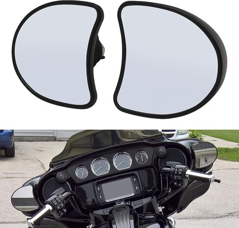 TCMT Fairing Mount Rear View Mirrors Fits For Harley Touring Street Glide Ultra Limited 2014-2023 Electra Glide 2019-2022 Tri Glide 2014-2022 CVO Limited 2014-2020 in Saudi Arabia