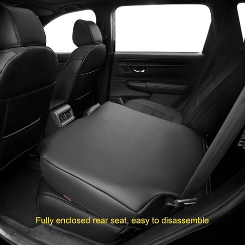 CRV Seat Covers for Honda CRV 2023 2024 2025 Leather Car Seat Cover Full Set for Trucks SUV,Waterproof Car Seat Cushion,Faux Leather (Black) in Saudi Arabia