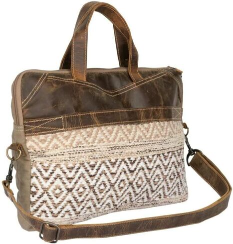 حقيبة Myra Western Canvas Crossbody للنساء - القطن والكتف من الجلد in Kuwait
