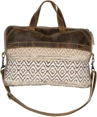 حقيبة Myra Western Canvas Crossbody للنساء - القطن والكتف من الجلد in Kuwait