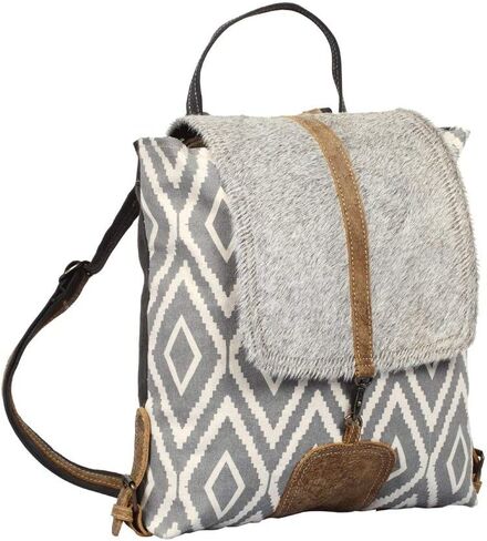 حقيبة Myra Western Canvas Crossbody للنساء - القطن والكتف من الجلد in Kuwait