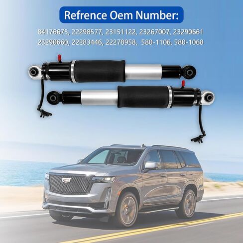 84178213 Pair Rear Magnetic Shock Absorber Compatible with Silverado 1500 2015-2018,GMC Sierra 1500 2015-2018 22953019 23303448 23314866 23425431 in Kuwait