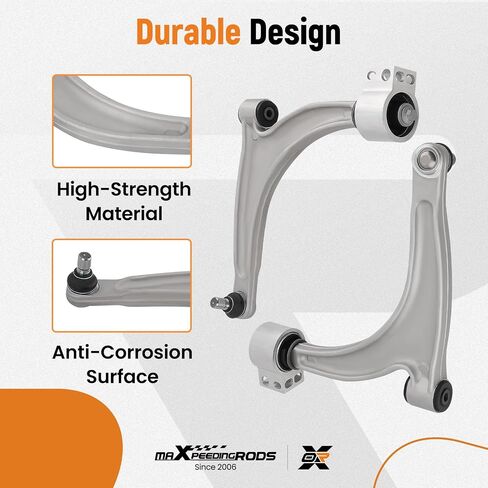 MaxPeedingRods 10pc التعليق Kit for Chevy Malibu 2004-2012 Pontiac G6 2005-2010 Saturn Aura 2007-2009 ، ذراع التحكم السفلي الأمامي مع Ball Sway Bar Link Boots Inner Rod Boots الخارجي in Kuwait