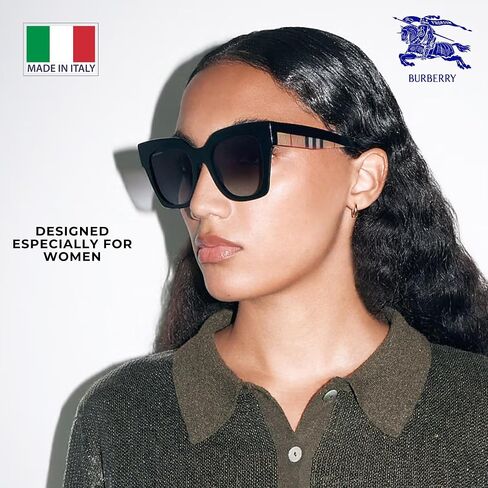 BURBERRY KITTY BE4364 نظارة شمسية مربعة الشكل من الأسيتات مع طقم نظارات فاخر in Saudi Arabia