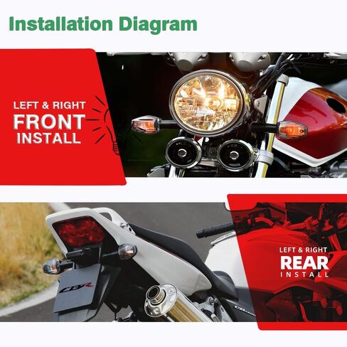 CBR Rear Turn Signal Light Lamp Compatible With HONDA CBR600 F/F3/F4/F4I CBR600RR VTR1000F CB 1300(Yellow) in Kuwait