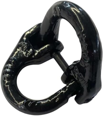 3/8" Trailer Safety Chain Connector Link Tow Hitch Chain Connecting Hammerlock Coupling Link Towing Lifting Trucks Accessories 4pack G80 Alloy Steel 7100 lbs Working Load Limit Black Painted in Saudi Arabia