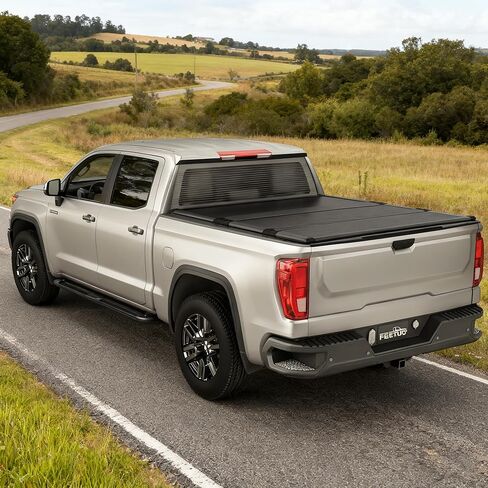 Hard Tri Fold Tonneau Cover Truck Bed for Compatible with 2007-2025 Chevy Silverado/GMC Sierra 1500 5.8FT/69.3inch Not for CarbonPro Bed in Kuwait