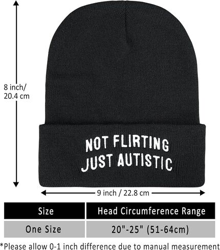 Funny Winter Knit Beanie Hats with Embroided Text and Pattern Design, Perfect Halloween for Men Women Teens in Saudi Arabia