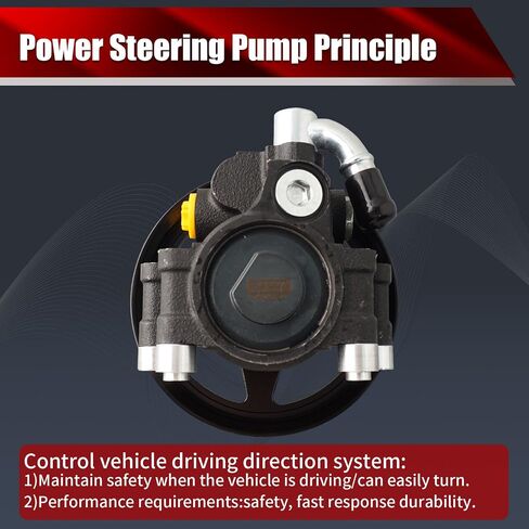 Power Steering Pump 52059899AE with Pulley Compatible with Jeep Wrangler 2007-2011 3.8L V6 Replaces 20-1001 96-1001 63173N 6136PX 52059899AD in Saudi Arabia