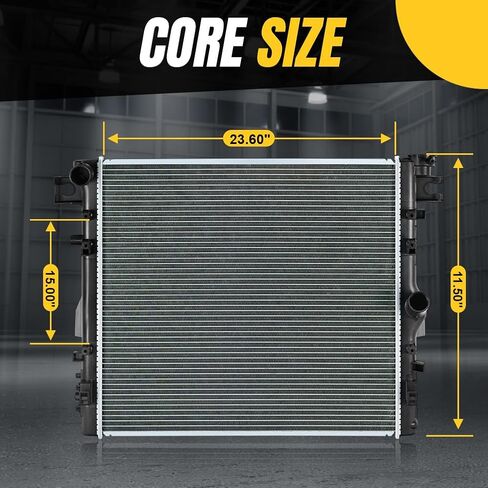 SPELAB Radiator Replacement HO3010123 - Fits Compatible with Honda Civic 1992-2000 CX DX EX EX-R GX HX MT 1.6L l4, Compatible with Acura EL 1.6L l4 in Saudi Arabia