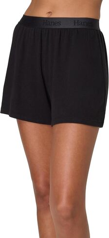 Hanes Women's Originals Sleep, 2-Pack, Comfywear Supersoft Lounge Shorts Pack, 3.25" in Saudi Arabia