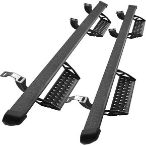 Running Boards Compatible with 2025 2026 Toyota 4Runner(Without Side Skirts). Dual-Stage Textured Black Powder Coated, 4Runner Step Bars Side Step Nerf Bars Made with Carbon Steel. in Kuwait