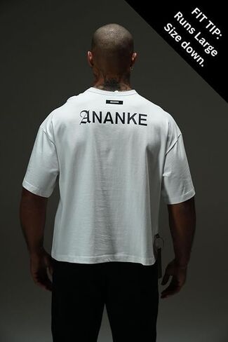 Eternity Heavyweight Cropped Tee – Cropped Streetwear Cotton T-Shirt with Drop Shoulders for Men | Boxy Fit Crew Neck Tee in Saudi Arabia