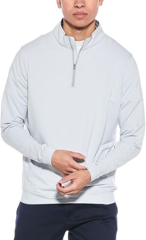 PETER MILLAR Mens Quarter Zip Knitwear, Xl, Blue in Saudi Arabia