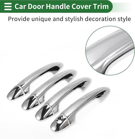 Motoforti Car Door Handle Cover Trim, Side Door Handle Cover, for Toyota RAV4 2013-2018, ABS Black 1 Set in Saudi Arabia