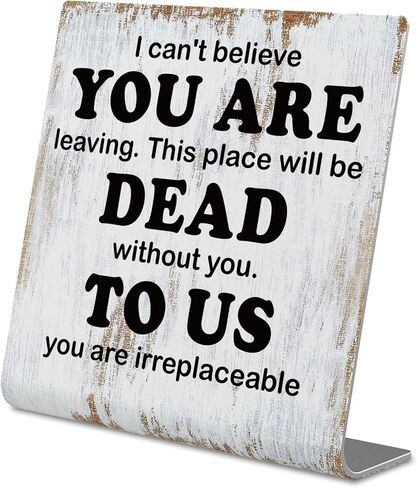 Thank You Gifts for Women Men Office Decor Sign Plaque, Appreciation Gifts Motivational Quote in Case Nobody Told You Today, APPRECIATED gifts for Coworker Friend XUV97 in Saudi Arabia