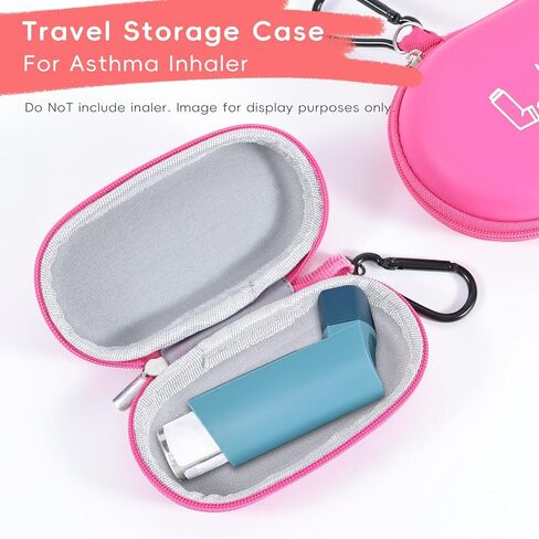Asthma Inhaler Holder Case – Hard Shell Travel Storage Case, High Visibility, Compact & Secure Fit – Ideal for Daily Use and On-The-Go (Inhaler Not Included) in Saudi Arabia