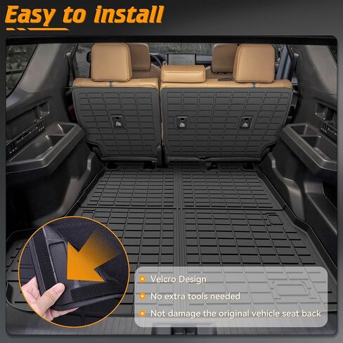 حصيرة الأرضية وملحقات الشحن مخصصة ل Kia K4 2025 ملحقات جميع أحراق TPE حصيرة السيارات ومكافحة الجذع لانزلاق من أجل Kia K4 2025 1st 2nd Row & Trunk Liner مجموعة كاملة ، مجموعة من 4 حصيرة أسود in Saudi Arabia