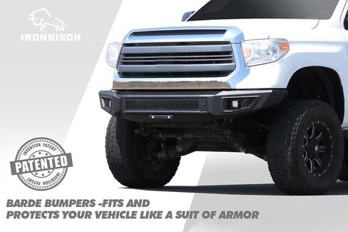 المصد الأمامي Ironbison متوافق مع 2014-2021 Toyota Tundra Truck Pickup Turndra Pumper Guard Bar يمكن إضافة شريط ضوء LED غرامة الأسود in Kuwait