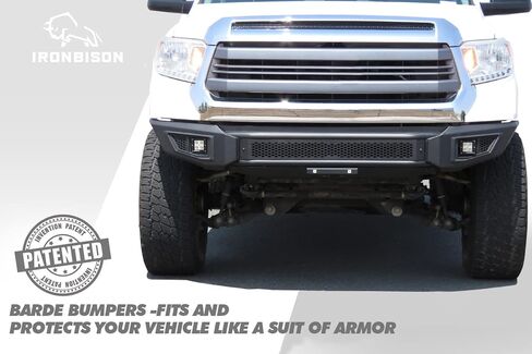 المصد الأمامي Ironbison متوافق مع 2014-2021 Toyota Tundra Truck Pickup Turndra Pumper Guard Bar يمكن إضافة شريط ضوء LED غرامة الأسود in Kuwait