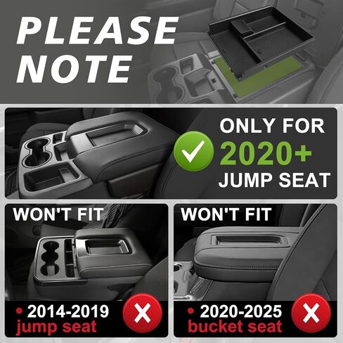 Muslogy Dashboard Organizer متوافق مع 2022-2025 Chevy Silverado/GMC Sierra 1500 ، 2024 2025 2500HD 3500HD Center Center Console Storage Box شنت علبة (شاشة 13.4 بوصة فقط) in Kuwait