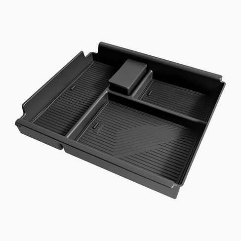 Muslogy Dashboard Organizer متوافق مع 2022-2025 Chevy Silverado/GMC Sierra 1500 ، 2024 2025 2500HD 3500HD Center Center Console Storage Box شنت علبة (شاشة 13.4 بوصة فقط) in Kuwait