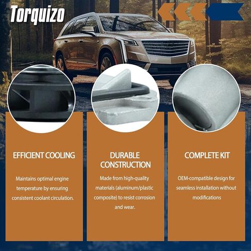 طقم مضخة المياه مع حشية لشيفروليه ، كاديلاك ، جي إم سي ، بونتياك ، ساب ، زحل ، سوزوكي ؛ 2.8L ، 3.0L ، 3.6L V6 محركات ، OE استبدال AW5103 in Kuwait