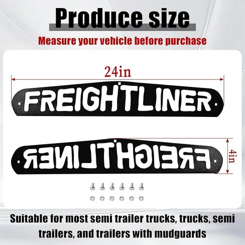 24"x4" Silvery Aluminum Mud Flap Weights with Bolt Thru Studs Suitable for Semi Truck and Semi Trailer Mud Flap Hanger（Smooth） in Kuwait