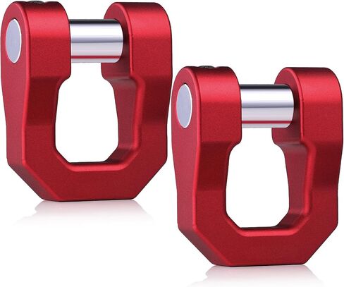 3/4" D Ring Shackle, 70000 Lbs Break Strength, Clevis Shackle with 7/8" Pin, Rustproof, for Tow Off Road Vehicle Recovery, Black, 2 Pack in Saudi Arabia