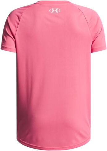 Under Armour Boys' Tech 2.0 Short-Sleeve T-Shirt, (672) Super Pink / / White, Small in Saudi Arabia