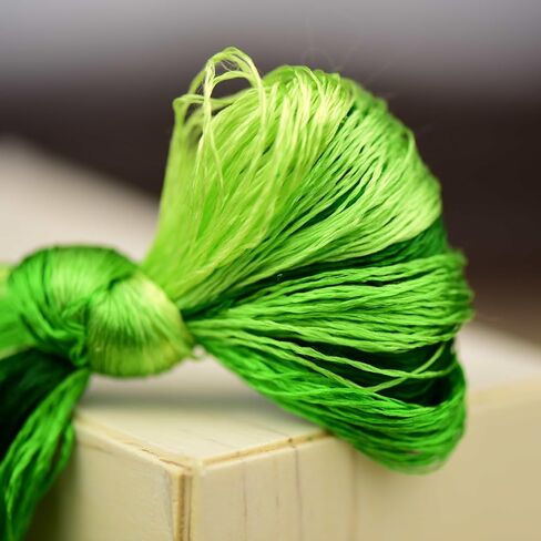4 Skeins Mulberry Silk Floss تطريز الخيط الخيط الخيط خيوط غرزة الصين الحرير من المنسوجة من مجموعات الخياطة DIY (07) in Kuwait