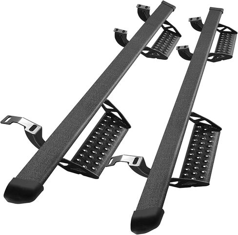 Running Boards Compatible with 2025 2026 Toyota 4Runner(Without Side Skirts). Dual-Stage Textured Black Powder Coated, 4Runner Step Bars Side Step Nerf Bars Made with Carbon Steel. in Kuwait
