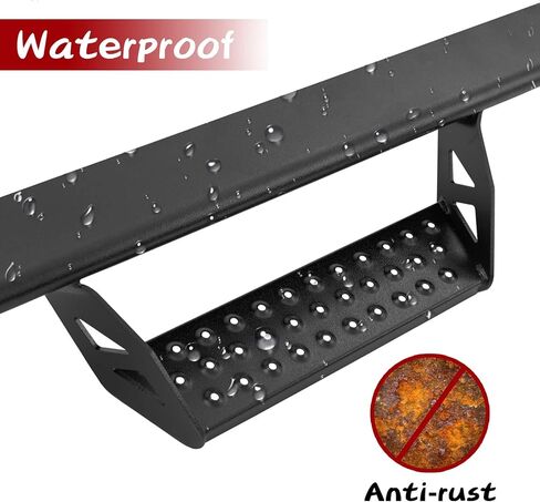 Running Boards Compatible with 2025 2026 Toyota 4Runner(Without Side Skirts). Dual-Stage Textured Black Powder Coated, 4Runner Step Bars Side Step Nerf Bars Made with Carbon Steel. in Kuwait