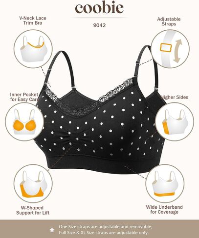 Coobie Seamless V-Neck with Lace Bra, Peony in Saudi Arabia