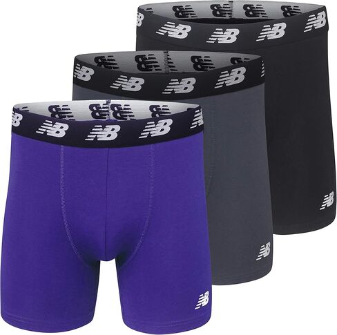 New New New Men Men's No-Fly Cotton Boxer Boxer Boxer ، 5 inste inseam (3 pack) ، Black/Black/Black ، 3x-large in Saudi Arabia