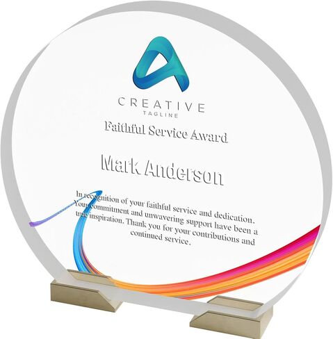Crystal Award UV Print Plaque Display Stand Office Decoration Business Gift Recognition Award Ceremony Presentation Crystal Trophy in Saudi Arabia