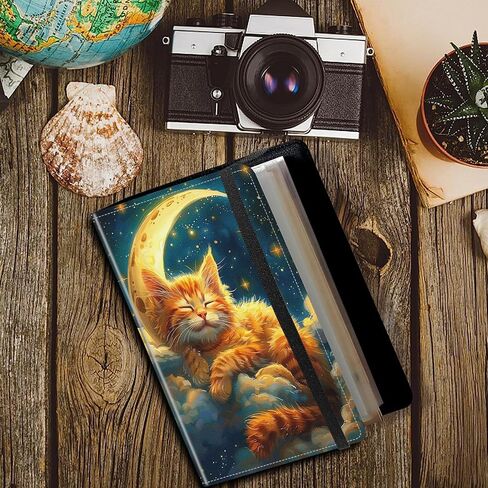 Photo Album 5x7 Photos - 120 Photos Capacity PU Leather Cover,cute small photo album with Strong Elastic Band,for Wedding baby Travel Family photo book Album,Mountain Range Sun in Saudi Arabia