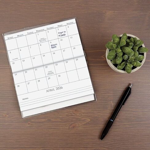 2026 Paradise Tropical Planner Pocket Calendar & Memo Pad, 3.5-Inch x 6.5-Inch Size Closed, Bookstore-Quality Monthly Floral Purse Calendars With 30 Note Pages for Kitchen & Office in Saudi Arabia