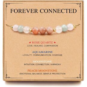 Healthy Pregnancy Gifts, Reproductive Health New Mom Gifts, Moonstone Bracelet for First Time Mom, Mothers Day Christmas Jewelry for Pregnant Women, Daughter, Niece, Sister, Friend, Wife in Kuwait