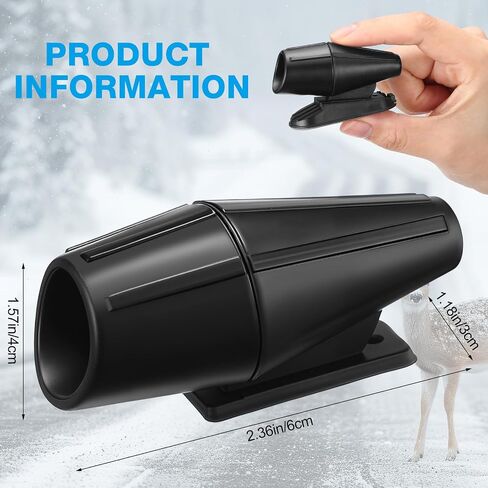Qualirey 18 Pcs Deer Warning Whistles for Car Warning Horn for Vehicles and Trunks Whistle Avoids Collisions Devices Motorcycle Helps Reduce Accidents(Black,Single Hole) in Saudi Arabia
