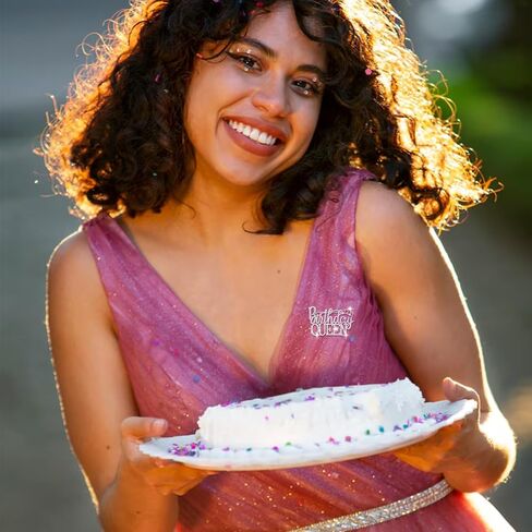 Birthday Brooch Pin Metal, Queen Crown Brooch for Women Golden Bling Luxury Rhinestone Crystal Lapel Pin for Birthday Party Decorations Dress Ceremony Fashion Gifts in Kuwait